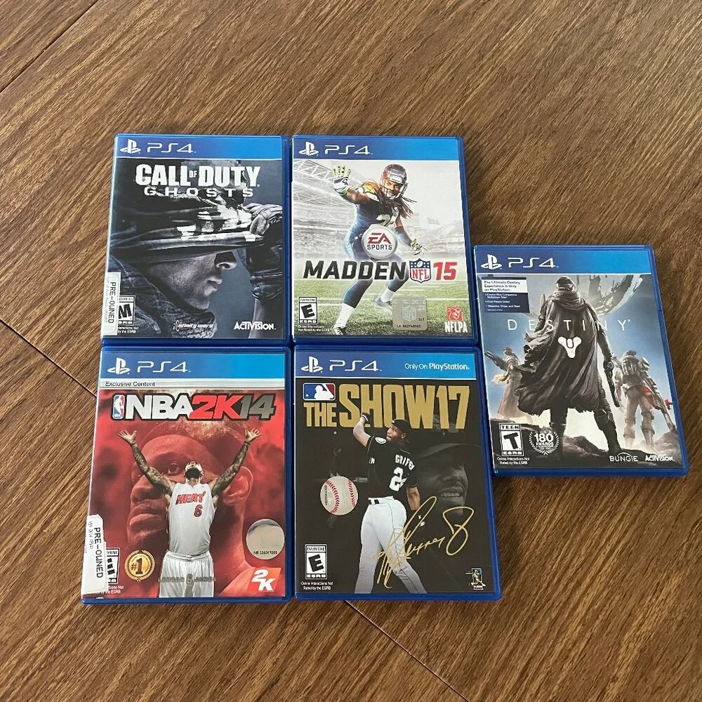 Sony PS4 slim 500G 3 dual shock ps4 wireless controller 5 games